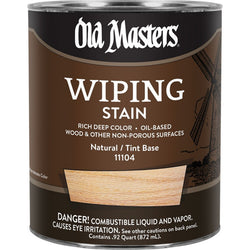 Old Masters 11104 qt Natural Tint Base Wiping Stain 240 VOC-1PK LANC-26324