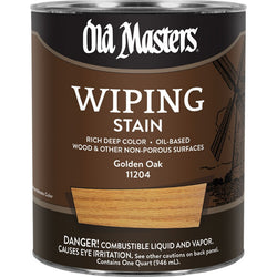 Old Masters 11204 qt Golden Oak Wiping Stain 240 VOC-1PK LANC-26325