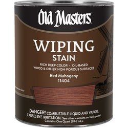 Old Masters 11404 qt Red Mahogany Wiping Stain 240 VOC-1PK LANC-26331