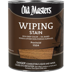 Old Masters 11504 qt Provincial Wiping Stain 240 VOC-1PK LANC-26333