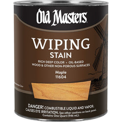 Old Masters 11604 qt Maple Wiping Stain 240 VOC-1PK LANC-26335