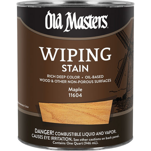 Old Masters 11604 qt Maple Wiping Stain 240 VOC-1PK LANC-26335