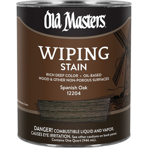 Old Masters 12204 qt Spanish Oak Wiping Stain 240 VOC-1PK LANC-26358