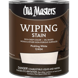 Old Masters 12404 qt Pickling White Wiping Stain 550 VOC-1PK LANC-26360