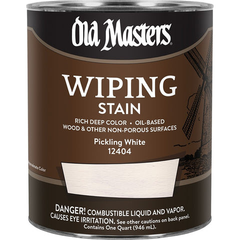 Old Masters 12404 qt Pickling White Wiping Stain 550 VOC-1PK LANC-26360