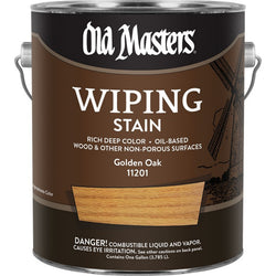 Old Masters 11201 1gal Golden Oak Wiping Stain 240 VOC-1PK LANC-26375