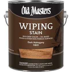 Old Masters 11801 1gal Dark Mahogany Wiping Stain 240 VOC-1PK LANC-26385
