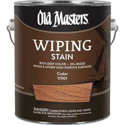 Old Masters 11901 1gal Cedar Wiping Stain 240 VOC-1PK LANC-26386