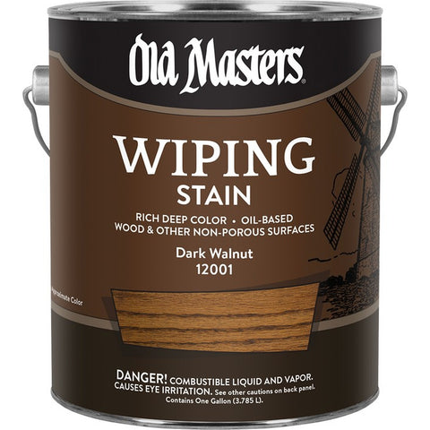 Old Masters 12001 1gal Dark Walnut Wiping Stain 240 VOC-1PK LANC-26387