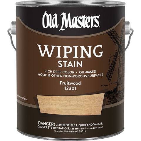 Old Masters 12301 1gal Fruitwood Wiping Stain 240 VOC-1PK LANC-26403