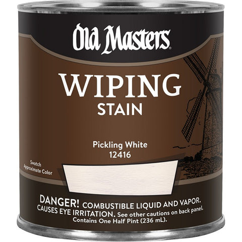 Old Masters 12416 1/2pt Pickling White Wiping Stain 550 VOC-1PK LANC-26410