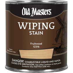 Old Masters 12316 1/2pt Fruitwood Wiping Stain 240 VOC-1PK LANC-26412