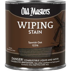 Old Masters 12216 1/2pt Spanish Oak Wiping Stain 240 VOC-1PK LANC-26416