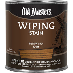 Old Masters 12016 1/2pt Dark Walnut Wiping Stain 240 VOC-1PK LANC-26418