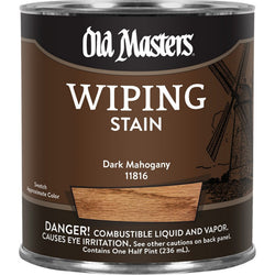 Old Masters 11816 1/2pt Dark Mahogany Wiping Stain 240 VOC-1PK LANC-26420