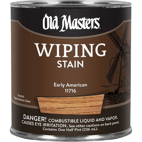 Old Masters 11716 1/2pt Early American Wiping Stain 240 VOC-1PK LANC-26421