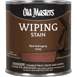 Old Masters 11416 1/2pt Red Mahogany Wiping Stain 240 VOC-1PK LANC-26424