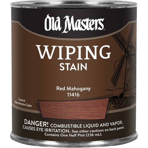 Old Masters 11416 1/2pt Red Mahogany Wiping Stain 240 VOC-1PK LANC-26424