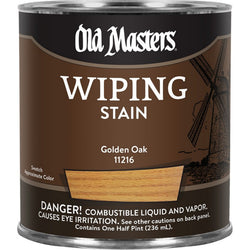 Old Masters 11216 1/2pt Golden Oak Wiping Stain 240 VOC-1PK LANC-26426