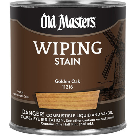 Old Masters 11216 1/2pt Golden Oak Wiping Stain 240 VOC-1PK LANC-26426