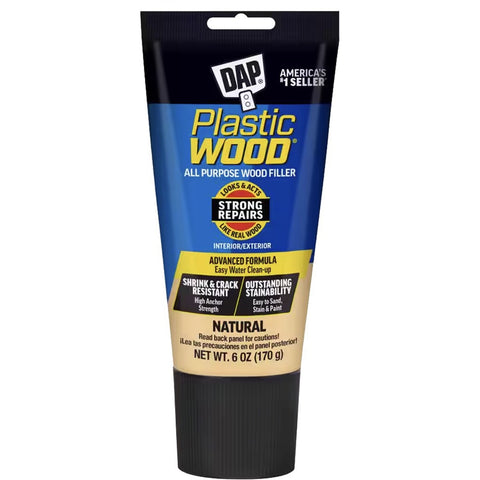 DAP 00581 6oz Natural Plastic Wood Latex All Purpose Wood Filler-1PK LANC-266492