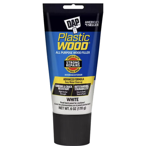 DAP 00585 6oz White Plastic Wood Latex All Purpose Wood Filler-1PK LANC-266502