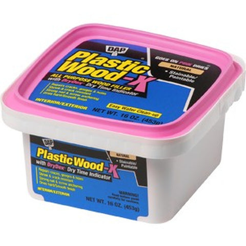 DAP 00542 pt Natural Plastic Wood-X All Purpose Wood Filler w/Drydex-1PK LANC-266503