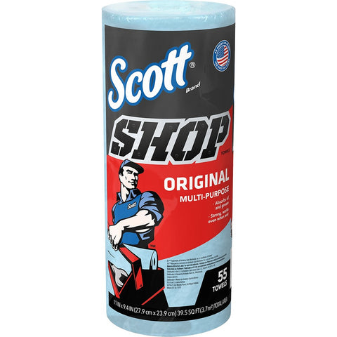 Scott 75130 Blue Shop Towels Roll 55 Sheets-1PK LANC-26986