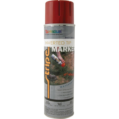 Seymour 20-671 20 oz. (17 oz. Fill) Safety Red Stripe Inverted Tip Marker-1PK LANC-27891