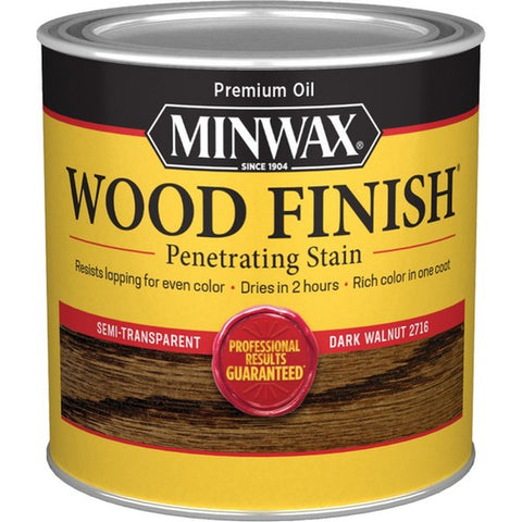 Minwax 22716 1/2pt Dark Walnut 2716 Semi-Transparent Stain-1PK LANC-279
