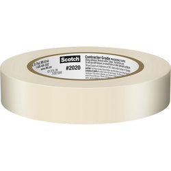 3M 2020-24A-BK .94 x 60.1yd (24mm) Scotch Contractor Grade Masking Tape Bulk (36/pk)