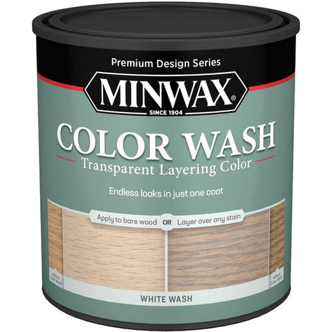 Minwax 61860 qt White Wash Color Wash Transparent Layering Color-1PK LANC-28514