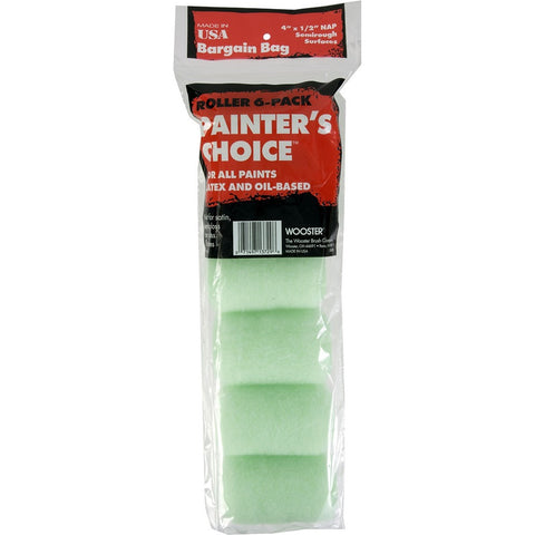 Wooster R271 4 x 1/2 Nap Painters Choice Roller Cover (6pk)