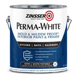 Zinsser 02711 1gal Satin Interior Permawhite Mold & Mildew Proof Paint-1PK