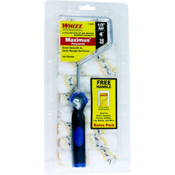Whizz 25001 4 Premium Gold Stripe 1/2 Nap Mini Roller 10Pk LANC-29203