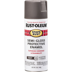 Rust-Oleum 7769830 12oz Flat Rusty Metal Primer Stops Rust Spray Paint-1PK
