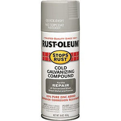 Rust-Oleum 7785830 16oz Flat Galvanizing Compound Stops Rust Spray Paint-1PK LANC-29245