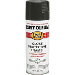 Rust-Oleum 7786830 12oz Gloss Smoke Gray Stops Rust Spray Paint-1PK LANC-29246