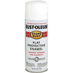 Rust-Oleum 7790830 12oz Flat White Stops Rust Spray Paint-1PK LANC-29247