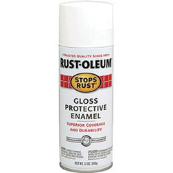 Rust-Oleum 7792830 12oz Gloss White Stops Rust Spray Paint-1PK LANC-29250