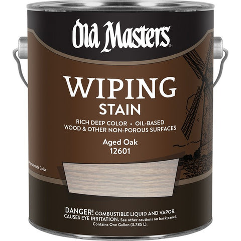 Old Masters 12601 1gal Aged Oak Wiping Stain-1PK LANC-292656