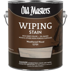 Old Masters 12701 1gal Weathered Wood Wiping Stain-1PK LANC-292657