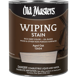 Old Masters 12604 qt Aged Oak Wiping Stain-1PK LANC-292671