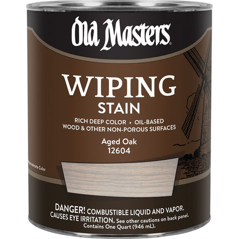 Old Masters 12604 qt Aged Oak Wiping Stain-1PK LANC-292671