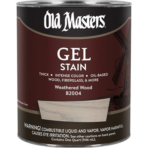 Old Masters 82004 qt Weathered Wood Gel Stain-1PK LANC-292674