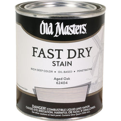 Old Masters 62404 qt Aged Oak Fast Dry Wood Stain-1PK LANC-292679
