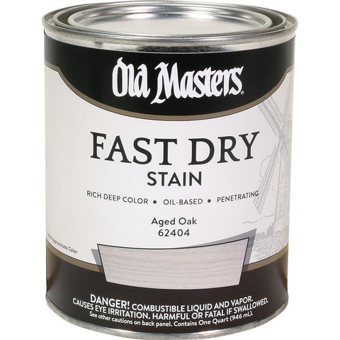 Old Masters 62404 qt Aged Oak Fast Dry Wood Stain-1PK LANC-292679