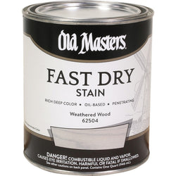 Old Masters 62504 qt Weathered Wood Fast Dry Wood Stain-1PK LANC-292680