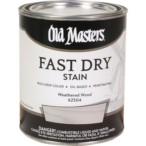 Old Masters 62504 qt Weathered Wood Fast Dry Wood Stain-1PK LANC-292680