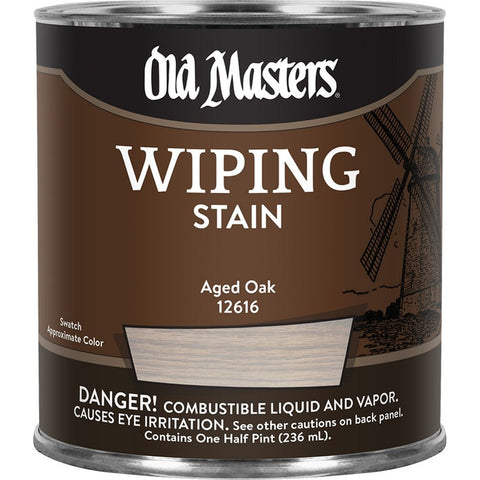 Old Masters 12616 1/2pt Aged Oak Wiping Stain-1PK LANC-292681